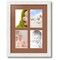ArtToFrames Collage Photo Picture Frame with 4 - 4x6 inch Openings, Framed in White with Over 62 Mat Color Options and Regular Glass (CSM-3966-2)